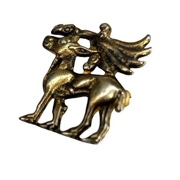 VTG Mythological Creature Horse Brooch Pin Jewelry - Picture 3 of 7